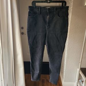 Madewell Curvy High-Rise Skinny, Size 31 Petite washed black